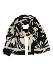 Pieces Szal w kolorze kremowo-czarnym rozmiar: onesize. Brązowe szaliki i kominy Pieces, bez wzorów, z materiału. Za 60.99 zł.