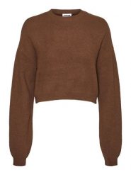 Noisy may Sweter "Neel" w kolorze brązowym rozmiar: L. Brązowe swetry Noisy May, l, bez wzorów, bez ramiączek. Za 48.62 zł.