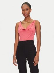 Marciano Guess Top 5GGP07 6259A Koralowy Regular Fit. Pomarańczowe topy Marciano Guess, xs, z aplikacjami, z syntetyku, bez kołnierzyka, bez ramiączek. Za 259.99 zł.