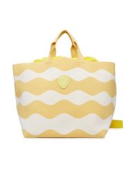 Blauer Torebka S6BASKET01/KNI Żółty. Żółte shopper bag Blauer, bez wzorów, z materiału, bez dodatków. Za 379.99 zł.