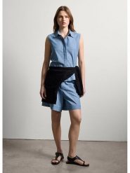 STEFANEL Bermudy w kolorze błękitnym rozmiar: 36. Niebieskie szorty Stefanel, bez wzorów, z bawełny. Za 113.99 zł.