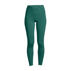 Legginsy treningowe damskie Casall Overlap High Waist. Zielone legginsy Casall, bez wzorów, sportowe. Za 169.99 zł.