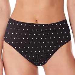 Figi do kostiumów kąpielowych dla kobiet Freya Jewel cove. Czarne figi Freya, bez wzorów. Za 195.50 zł.