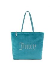 Juicy Couture Torebka BIJXT8692WZC Turkusowy. Niebieskie torebki klasyczne Juicy Couture, bez wzorów, z materiału, bez dodatków. Za 439.99 zł.
