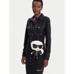 Torebka KARL LAGERFELD. Czarne listonoszki KARL LAGERFELD, bez wzorów, bez dodatków. Za 1,299.00 zł.