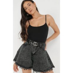 Czarne Body Agathyllis. Czarne body i gorsety Born2be, bez wzorów, z bawełny, bez ramiączek. W wyprzedaży za 27.99 zł.