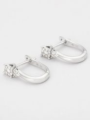 DIAMOND & CO Złote kolczyki "Hélène" z diamentami rozmiar: onesize. Szare kolczyki Diamond & Co, z diamentem, złote. Za 1,169.54 zł.