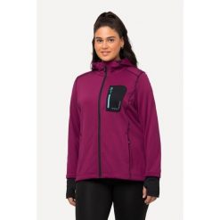 Damskie Bluza HYPRAR odblaskowy nadruk kaptur otwór na kciuk. Czerwone bluzy Ulla Popken, plus size, bez wzorów, z elastanu, bez ramiączek, bez kaptura. W wyprzedaży za 311.99 zł.