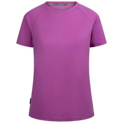 T-shirt damski Trespass Claudette. Czarne t-shirty sportowe Trespass, xl, bez wzorów, z materiału, bez ramiączek, na fitness i siłownię. Za 71.50 zł.