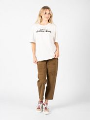 Pinko T-shirt "Amasia" | 1G16UD Y6K7 | Kobieta | Biały. Białe t-shirty Pinko, s, bez wzorów, z bawełny, bez kołnierzyka, bez ramiączek. W wyprzedaży za 209.00 zł.