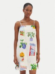 Seafolly Sukienka letnia La Boca 55652-DR Écru Regular Fit. Sukienki Seafolly, xl, bez wzorów, z bawełny, bez kołnierzyka, bez ramiączek. Za 509.99 zł.