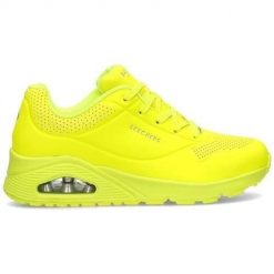 Buty do chodzenia damskie Skechers Night Shades. Żółte buty treningowe Skechers, na lato, bez wzorów, z gumy, bez zapięcia, trekkingowe. Za 414.00 zł.