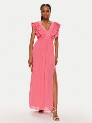 Rinascimento Sukienka koktajlowa CFC0119287003 Różowy Regular Fit. Czerwone sukienki Rinascimento, m, bez wzorów, z syntetyku, wizytowe, bez kołnierzyka, bez ramiączek. Za 469.99 zł.