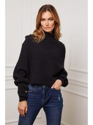 Joséfine Golf "Balencia" w kolorze czarnym rozmiar: L. Czarne swetry Joséfine, l, bez wzorów, z kaszmiru, bez ramiączek. Za 143.99 zł.