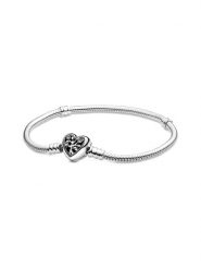 Pandora Srebrna bransoletka z cyrkoniami rozmiar: 18 cm. Szare bransoletki Pandora, z cyrkonią, srebrne. Za 288.45 zł.