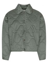 MOSS COPENHAGEN Kurtka pikowana "Chista" w kolorze khaki rozmiar: L/XL. Brązowe kurtki Moss Copenhagen, l, bez wzorów, bez kaptura. Za 215.71 zł.