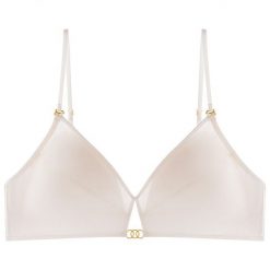 Biustonosz z miękkimi wkładkami do codziennego użytku Ayumu. Czarne biustonosze Intica, bez wzorów, z materiału. Za 149.00 zł.