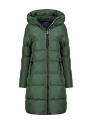 Canadian Peak Płaszcz zimowy "Aprileak" w kolorze ciemnozielonym rozmiar: XXL. Zielone płaszcze Canadian Peak, na zimę, xxl, bez wzorów, z puchu, bez kaptura. Za 274.75 zł.