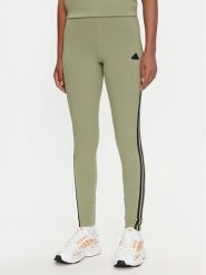 Adidas Legginsy Future Icons 3-Stripes IW5291 Zielony Slim Fit. Zielone legginsy adidas, bez wzorów, z bawełny. Za 99.99 zł.