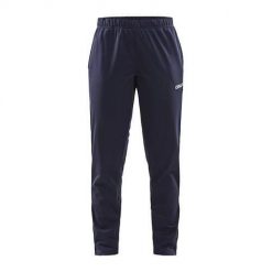 Spodnie sportowe damskie Craft Squad. Niebieskie spodnie dresowe Craft, bez wzorów, z materiału, na fitness i siłownię. Za 161.00 zł.