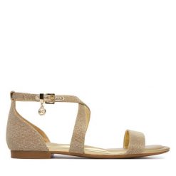 Sandały MICHAEL Michael Kors. Żółte sandały MICHAEL Michael Kors, bez wzorów, bez obcasa, na płaskiej podeszwie, bez zapięcia. Za 589.99 zł.