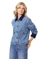 Scotch & Soda Kurtka dżinsowa w kolorze niebieskim rozmiar: S. Niebieskie kurtki Scotch & Soda, s, bez wzorów, z bawełny, bez kaptura. Za 217.99 zł.