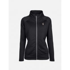 Kurtka damska z dwóch materiałów Aulp Simix. Czarne kurtki Aulp, bez wzorów, z materiału, bez kaptura. W wyprzedaży za 279.99 zł.