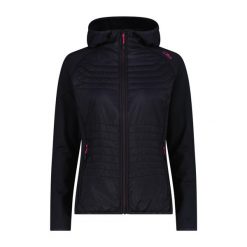 Bluza damska turystyczna CMP 35E6506. Czarne bluzy bez kaptura CMP, xs, bez wzorów, bez kaptura, trekkingowe. Za 382.50 zł.