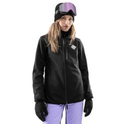 Kurtka snowboardowa damska W2-W McKinley. Czarne kurtki przejściowe sportowe SIROKO, m, bez wzorów, z materiału, bez kaptura, narciarskie. Za 340.00 zł.
