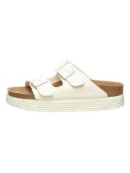 Papillio Klapki "Arizona Grooved" w kolorze białym rozmiar: 40. Białe klapki Papillio, bez wzorów, klasyczne, z otwartym noskiem, bez obcasa, bez zapięcia. Za 227.95 zł.