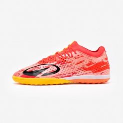 Buty piłkarskie Kipsta CLR TF Low. Czerwone buty do biegania KIPSTA, bez wzorów, z kauczuku, bez zapięcia, do biegania. Za 269.99 zł.