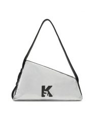 Karl Lagerfeld Jeans Torebka A1W30333 Srebrny. Szare torebki klasyczne Karl Lagerfeld Jeans, bez wzorów, z jeansu, bez dodatków. Za 389.99 zł.