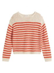 Marc O´Polo Sweter w kolorze beżowo-czerwonym rozmiar: L. Brązowe swetry l, bez wzorów, bez ramiączek. Za 295.66 zł.
