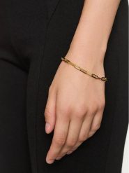 Michael Kors Bransoletka MKC174400710 Złoty. Żółte bransoletki Michael Kors, srebrne. Za 439.99 zł.