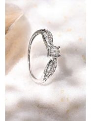 DIAMANTA Złoty pierścionek "Eclat Joli" z diamentami rozmiar: 55. Szare pierścionki DIAMANTA, z diamentem, złote. Za 1,783.99 zł.