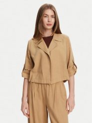Marella Marynarka Malibu 2513041055 Beżowy Relaxed Fit. Brązowe marynarki i żakiety Marella, bez wzorów, ze lnu, bez ramiączek. Za 1,299.00 zł.