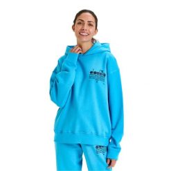 Bluza DIADORA HOODIE MANIFESTO. Czerwone bluzy Diadora, l, bez wzorów, z bawełny, bez ramiączek, z kapturem. Za 129.99 zł.