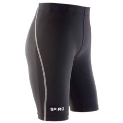 Spodenki Dziecięce/niemowlęce. Czarne szorty SPIRO, bez wzorów, sportowe. Za 64.99 zł.