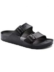 Birkenstock Klapki "Arizona" w kolorze czarnym rozmiar: 35. Czarne klapki Birkenstock, bez wzorów, klasyczne, z otwartym noskiem, bez obcasa, bez zapięcia. Za 194.95 zł.