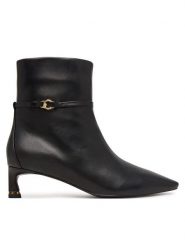 Coccinelle Botki C-look E4 VTK 11 02 01 Czarny. Czarne botki Coccinelle, bez wzorów, ze skóry, bez obcasa, na słupku, bez zapięcia. Za 1,249.00 zł.