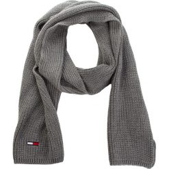 Szal TOMMY JEANS - Tju Basic Rib Scarf AU0AU00288 047. Szare szaliki i kominy Tommy Jeans, z bawełny. Za 229.00 zł.