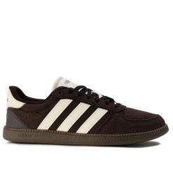Buty damskie sportowe do chodzenia Adidas BREAKNET SLEEK. Białe buty treningowe adidas, bez wzorów, z materiału, bez zapięcia, tenisowe. Za 259.00 zł.