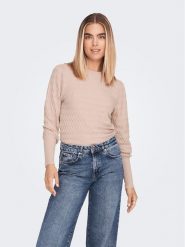 ONLY Sweter 15264797 Różowy Regular Fit. Czerwone swetry ONLY, m, bez wzorów, z wiskozy, bez ramiączek. Za 49.99 zł.