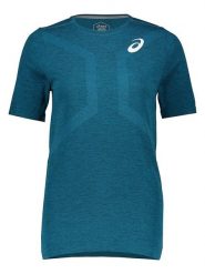 Asics Koszulka sportowa w kolorze turkusowym rozmiar: S. Niebieskie t-shirty sportowe ASICS, s, bez wzorów, z materiału, bez ramiączek, outdoorowe. Za 43.47 zł.