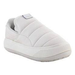 Buty Damskie Zamsz Projekt Wsuwany Mayu. Białe buty trekkingowe Puma, bez wzorów, z zamszu, bez zapięcia, trekkingowe. Za 674.99 zł.