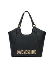 LOVE MOSCHINO Torebka JC4165PP1MKD0000 Czarny. Czarne shopper bag Love Moschino, bez wzorów, ze skóry, bez dodatków. Za 569.99 zł.