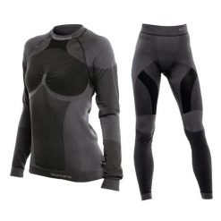 Komplet damskiej bielizny termoaktywnej Blizzard W2W Essential. Szare bielizna termoaktywna damska BLIZZARD, bez wzorów, bez ramiączek, narciarskie. W wyprzedaży za 239.90 zł.