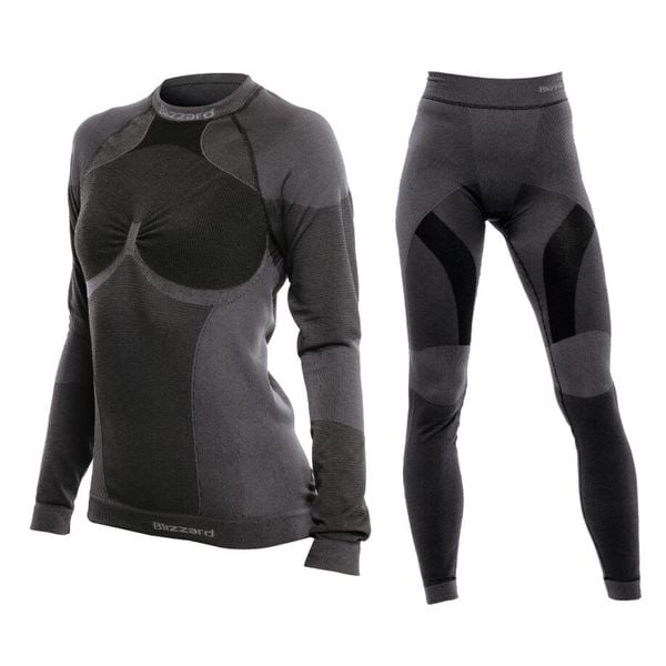 Komplet damskiej bielizny termoaktywnej Blizzard W2W Essential. Szare bielizna termoaktywna damska BLIZZARD, bez wzorów, bez ramiączek, narciarskie. W wyprzedaży za 239.90 zł.