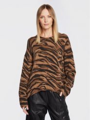 Zadig&Voltaire Sweter Markus KWSW01460 Brązowy Relaxed Fit. Brązowe swetry Zadig&Voltaire, xs, bez wzorów, z kaszmiru, bez ramiączek. Za 2,279.00 zł.