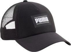 Czapka z daszkiem unisex Puma Ess Trucker. Czarne czapki z daszkiem Puma, bez wzorów, z materiału. Za 69.00 zł.